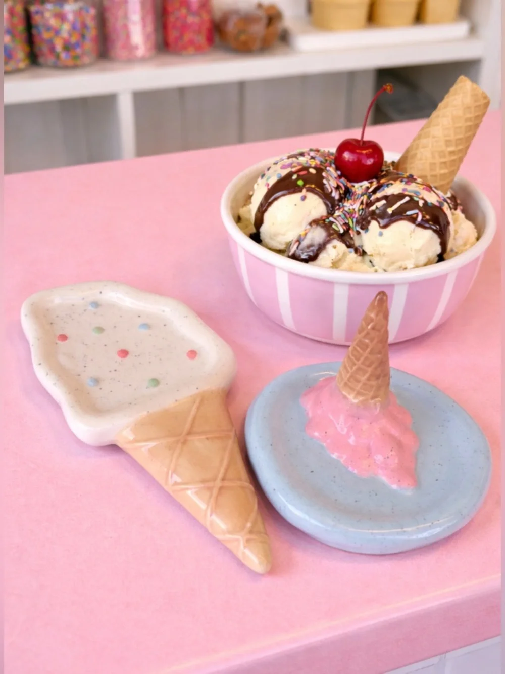 Target Bullseye Ice Cream Trinket Dish Set